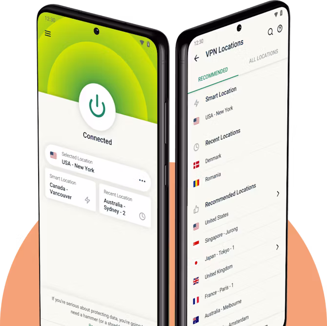 Điện thoại Android c&oacute; ExpressVPN