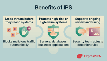 Infographic showing the benefits of IPS.